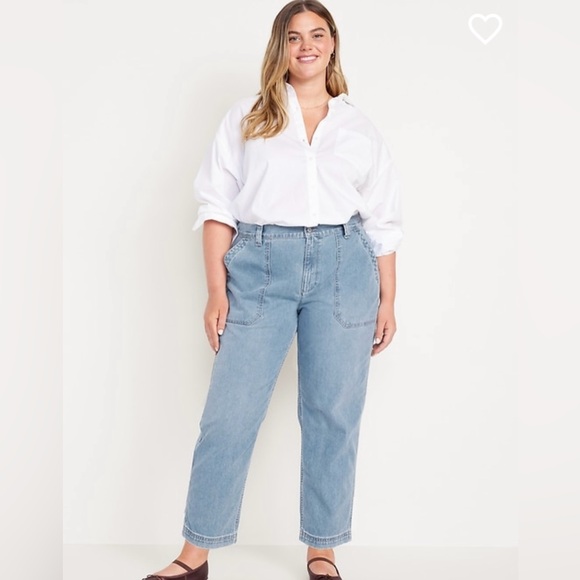 NWT Old Navy High-Waisted OGC Chino Denim Pants - Picture 3 of 10